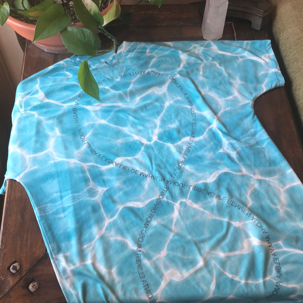 Akomplice blue trippy psychedelic t shirt